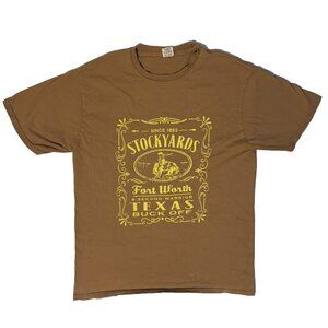 Fort Worth Texas Stockyards "Buck Off" Tshirt - M